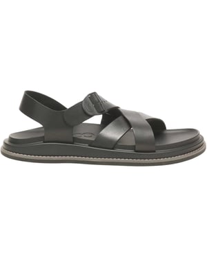 Chaco Heren Vissers Flatform Sandalen (Zwart)