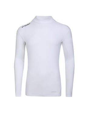 Sondico Heren-basislaagshirt met hoge kraag (Wit)