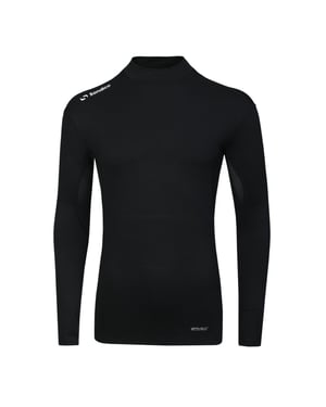 Sondico Heren-basislaagshirt met hoge kraag (Zwart)
