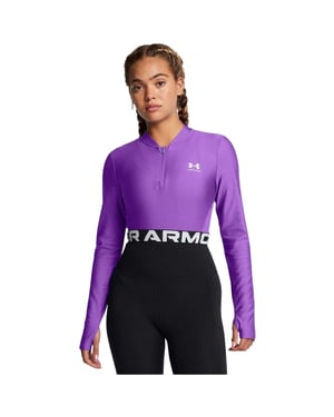 Under Armour HeatGear-top voor dames (Paars)