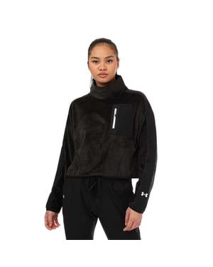 Under Armour Fleece-top met hoge kraag voor dames (Zwart)
