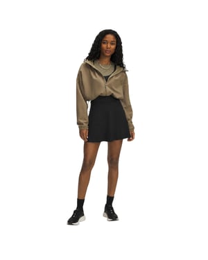 Under Armour Damesjack met capuchon, geweven, uit de Unstoppable-collectie (Bruin)
