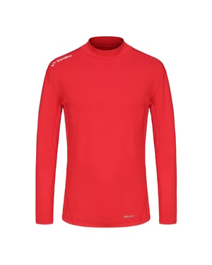 Sondico Heren-basislaagshirt met hoge kraag (Rood)