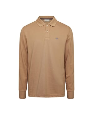 Men's Gant LG Long Sleeve in CARAMEL BEIGE