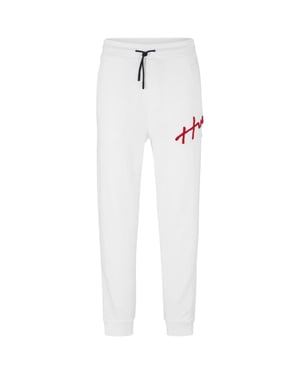 Hugo Joggingbroek met Drog-logo voor heren (Wit)