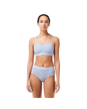Lacoste Bralette met logo voor dames (Blauw)