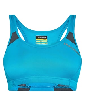 Diadora Dames/Dames Sportbeha met Ronde Hals (Fluorescerend blauw)