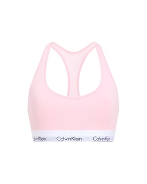 Calvin Klein Dames/Dames Logo Katoenmix Bralette (Buff Roze)