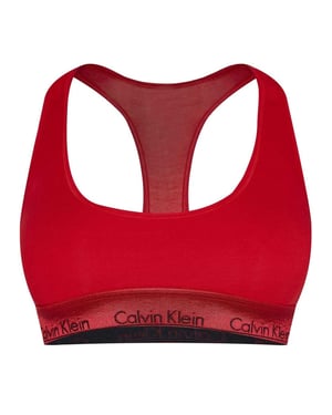 Calvin Klein Dames/Dames Logo Katoenmix Bralette (Rouge)