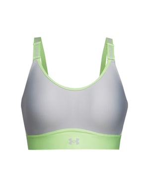 Under Armour Infinity-sportbeha voor dames, medium ondersteuning (Kalk)
