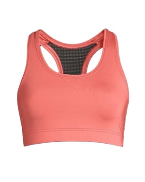 Casall Dames/Dames Iconi Scoop Hals Nauwsluitende Sportbeha (Diep Koraal)
