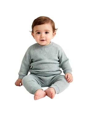 Jack Wills Baby Pointelle Loungewear Set (Babyblå)