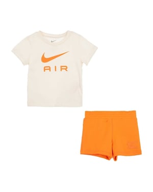 Nike Baby Air T-shirt och shorts set (Orange)