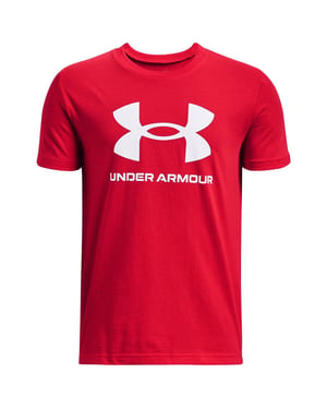 Boys Under Armour Armour Ua Sportstyle Logo Ss T Shirt Boys in Red