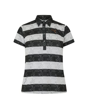 Women's Puma Golf Ss Border Polo Womens in .Grey