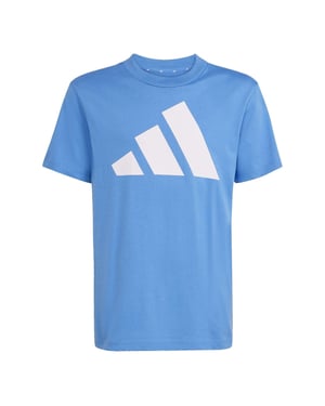 Boys adidas J Bl Tee 160 in Ray Blue/White