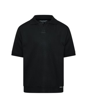 Men's Duck and Cover Morwin Polo Shr in Black