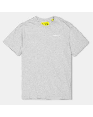 Boys Off White Monster Lettering Regular Fit T-Shirt in Grey Multi
