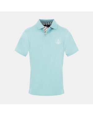 Men's Aquascutum Polo Shirt in Skyblue