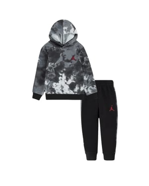Nike Set med Tie Dye-hoodie och joggingbyxor från Baby Air Jordan (Svart)