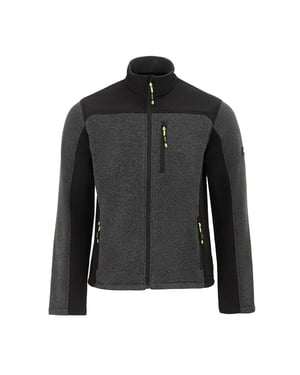 Dunlop Heren On Site Fleece Jacket (Zwart/Grijs)