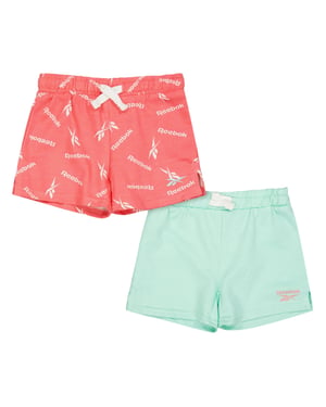 Reebok Barn/Sportkortbyxor (Pack om 2) (Jordgubbe)