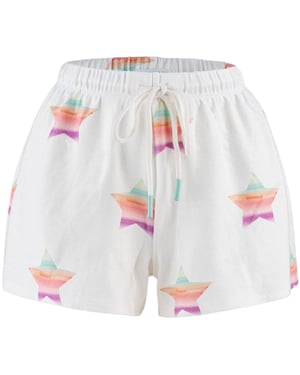 PJ Salvage Dames Stardust Franse Terry Shorts (Off White)