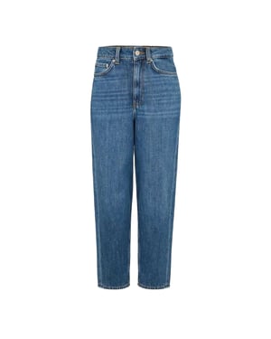 JJXX Dam/kvinnor Relaxed Mom Jeans (Mörkblå)