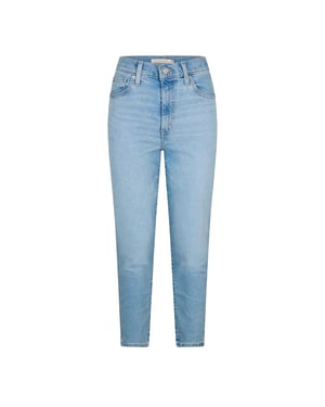Levis Dam Raka Mom Jeans (Blå)