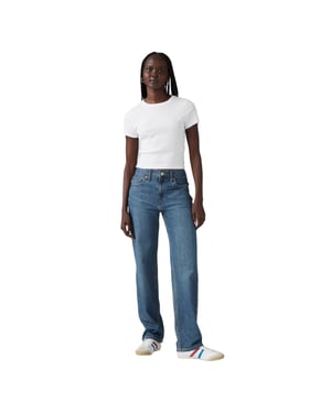 Levis Dam Pro Low Rise Rak Ben Jeans (Mörkblå)