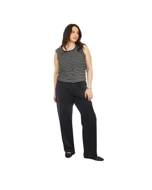 Brave Soul Dames/Dames Denim Mid Rise Straight Leg Jeans (Gewassen Zwart)