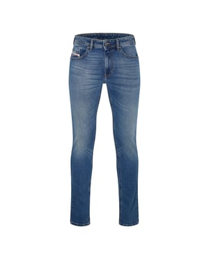 Diesel Heren Denim Midden Hoogrecht Jeans (Blauwe Denim)
