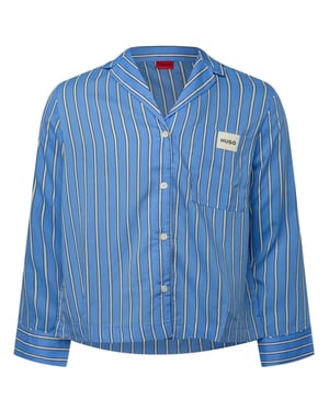Hugo Pyjamatop met logo voor dames (Blauw)