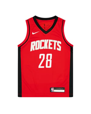 Nike Sengun Houston Rockets basketbalshirt voor kinderen (Universiteitsrood)