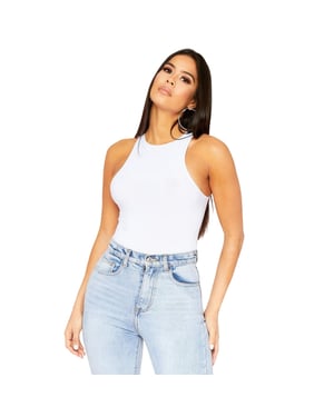 Missy Empire Bodysuit för kvinnor/damer (Vit)