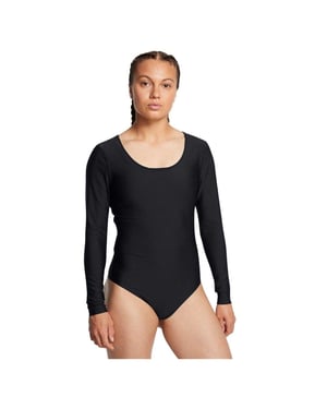 Under Armour Dam/Lady Vanish långärmad bodysuit med skåpad hals (Svart)