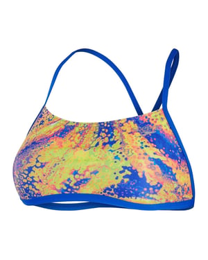 Speedo Dames Abstract Bikinibovenstuk (Roze/Geel)