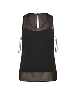 Ted Baker Dames/Dames Paneel Mouwloos Topje (Zwart)