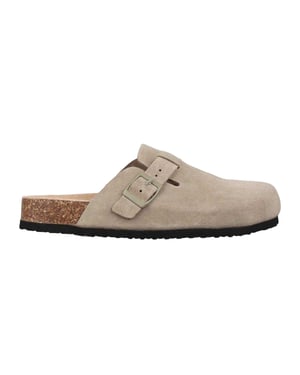 Jack Wills Leren muiltjes voor dames (Taupe)