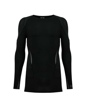 Skins Heren G400 Plain Performance-shirt met lange mouwen (Zwart/Grijs)