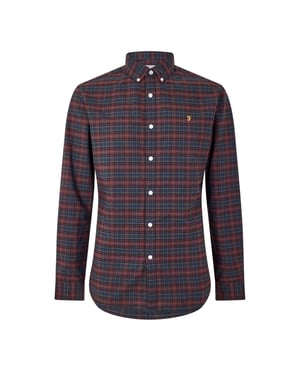 Farah Heren Carway Regular-overhemd (Rood)