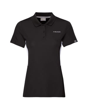 Head Tech-poloshirt voor dames van de club (Zwart)
