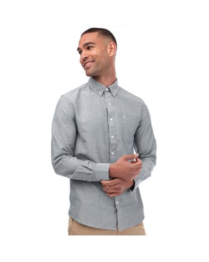 Farah Heren Drayton shirt met lange mouwen (Marine)