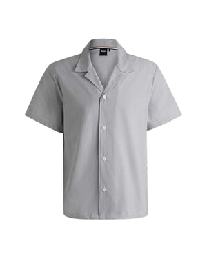 Boss Heren Strandshirt (Marine)