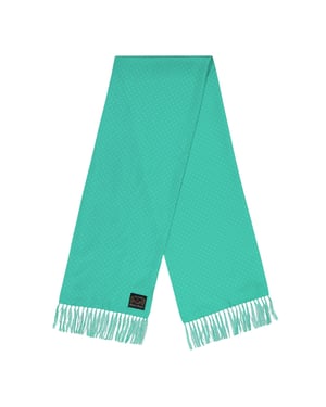 Luke Unisex sjaal voor volwassenen met stippen, van middelzwaar materiaal (Muntgroen)