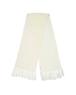 Lacoste Geribbelde Sjaal (Wit)