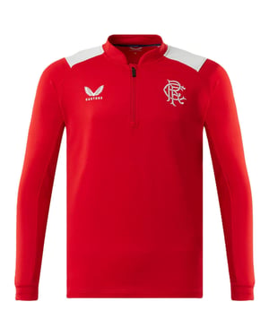 Boys Castore FC quarter Zip Top Juniors in Red