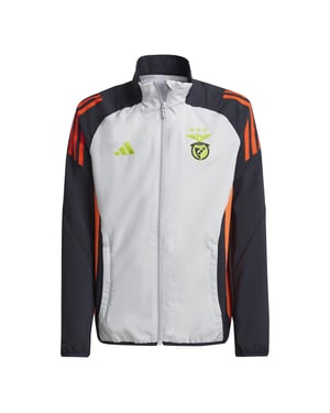 Boys adidas Pre Jacket Y Tracksuit Top Unisex Kids in Lgh Solid Grey