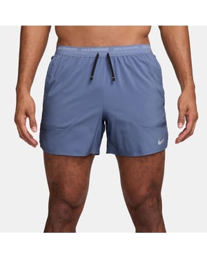 Men's Nike Dri FIT 5 Brief Lined Running Shorts in World Indigo