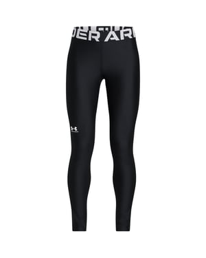 Girls Under Armour Solid Patterned Shapewear Leggings in Black